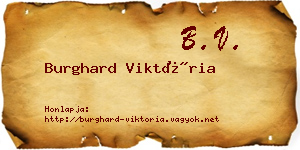 Burghard Viktória névjegykártya